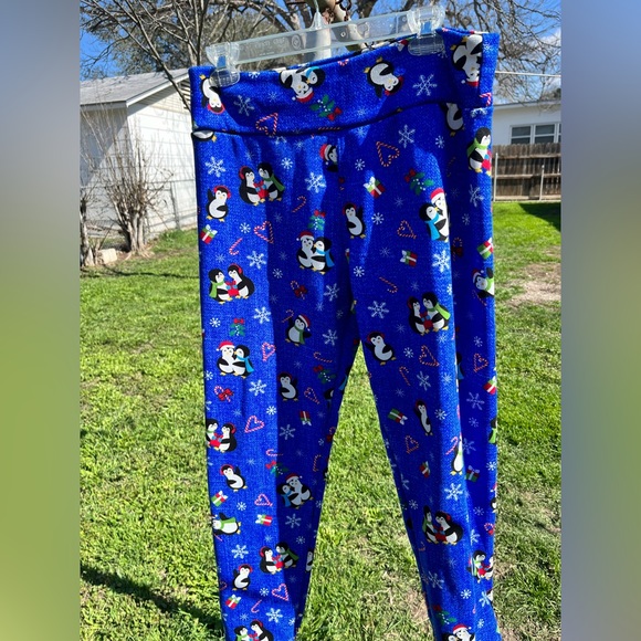 Penguin Christmas 🎅🏼 Christmas 🎄 Winter ❄️ Snuggle fleece lined relaxed pants - Picture 1 of 7